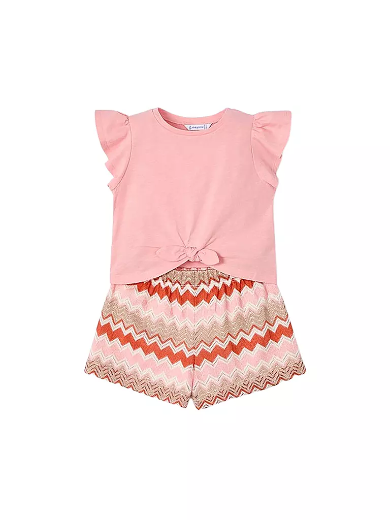 MAYORAL | Ensemble fille 2 pièces T-shirt et short | koralle
