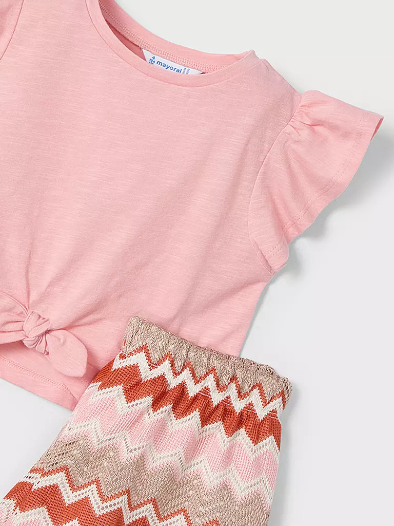 MAYORAL | Ensemble fille 2 pièces T-shirt et short | koralle
