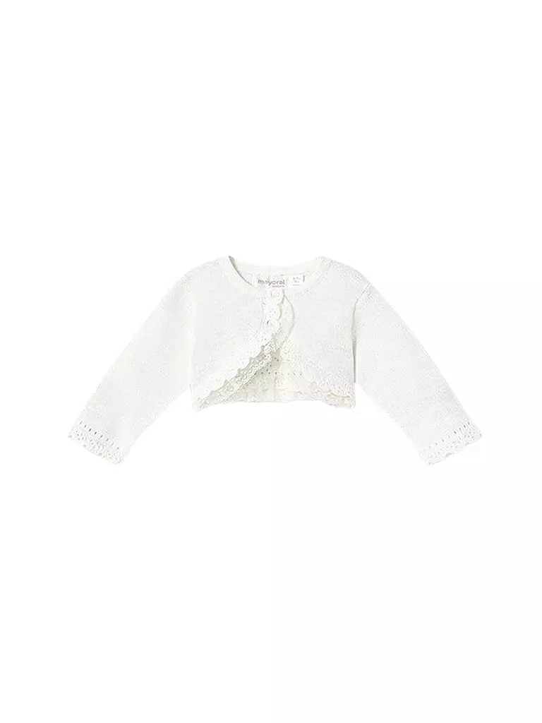 MAYORAL | Gilet en tricot pour bébé - Boléro | creme