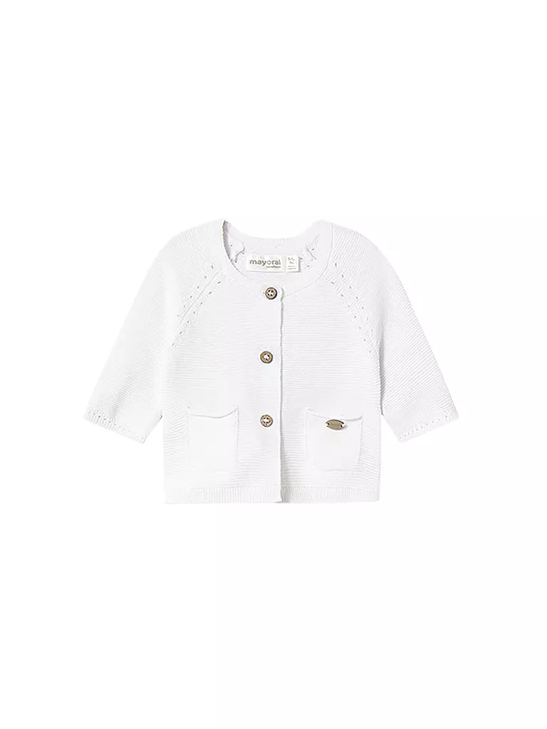 MAYORAL | Gilet en tricot pour bébé | weiss