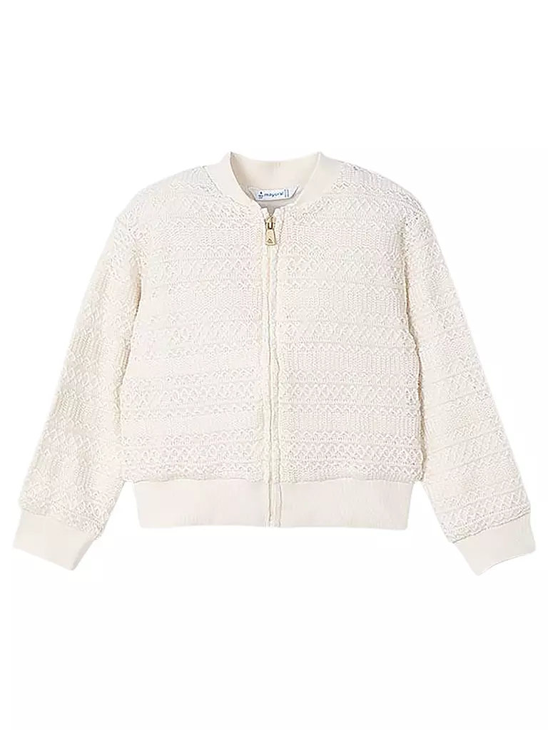 MAYORAL | Gilet en tricot pour fille | Crème
