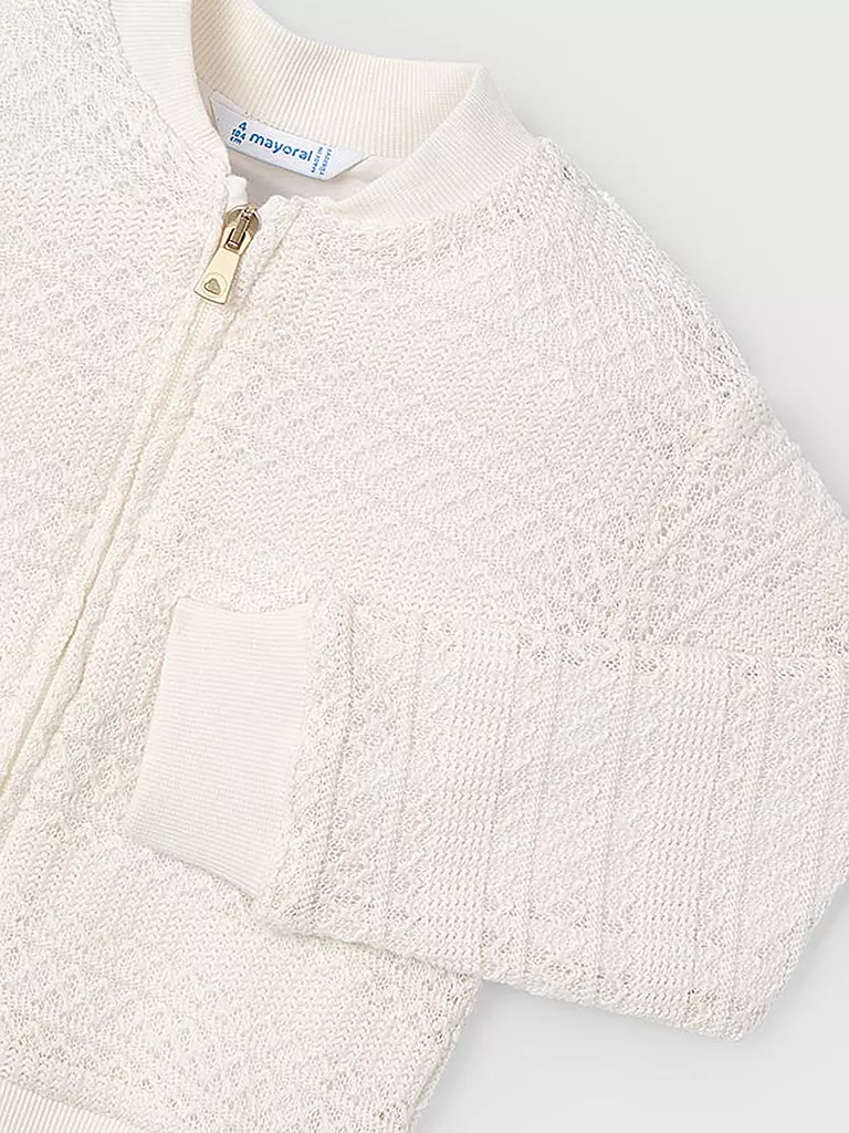 MAYORAL | Gilet en tricot pour fille | Crème