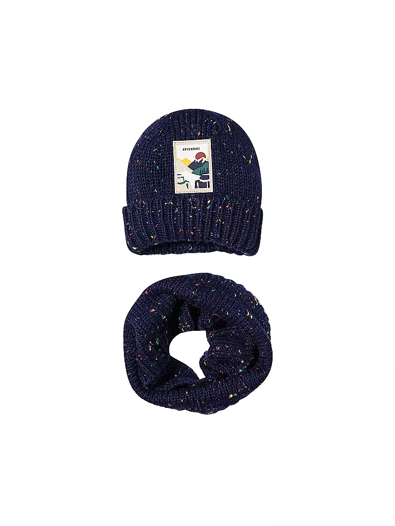 MAYORAL | Kinder Set 2-teilig Haube, Schal | Bleu foncé