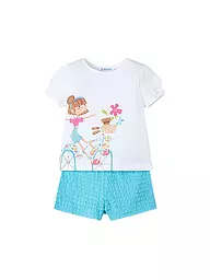MAYORAL | Mädchen Set 2-teilig T-Shirts und Shorts | Turquoise