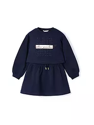 MAYORAL | Mädchen Set 2teilig Kleid mit Pullover | Bleu foncé