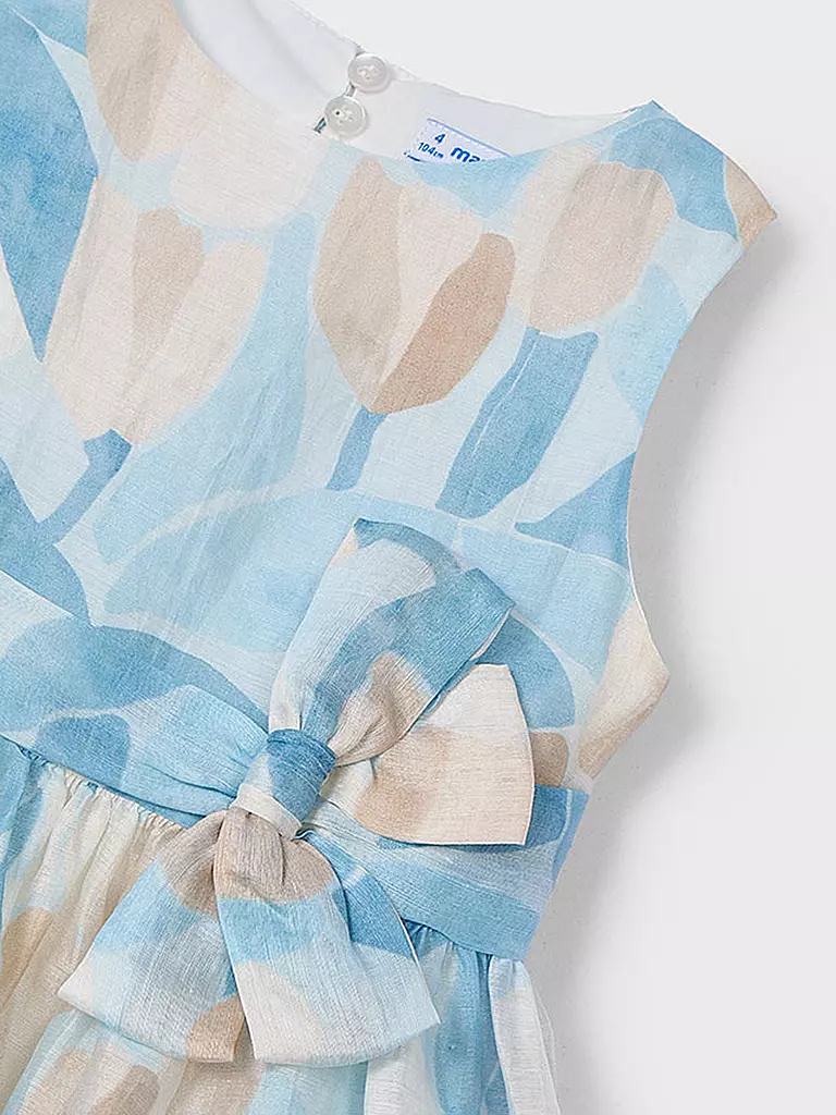 MAYORAL | Robe en lin pour fille | hellblau