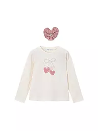 MAYORAL | T-shirt à manches longues pour fille avec élastique à cheveux | Crème