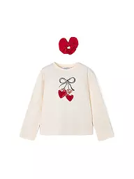 MAYORAL | T-shirt à manches longues pour fille avec élastique à cheveux | Blanc