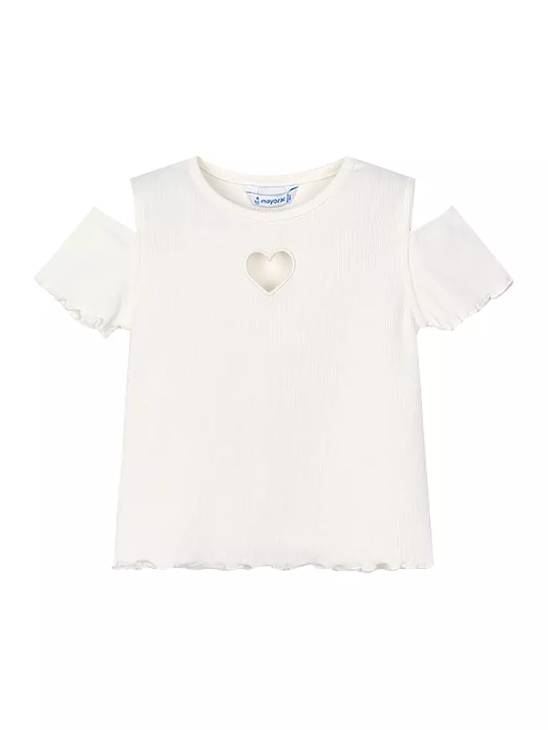 MAYORAL | T-shirt fille | creme