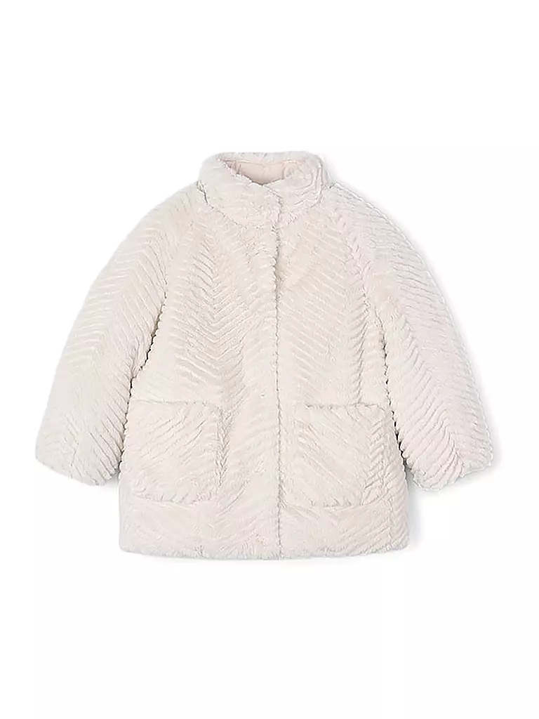 MAYORAL | Veste pour fille aspect fourrure | creme