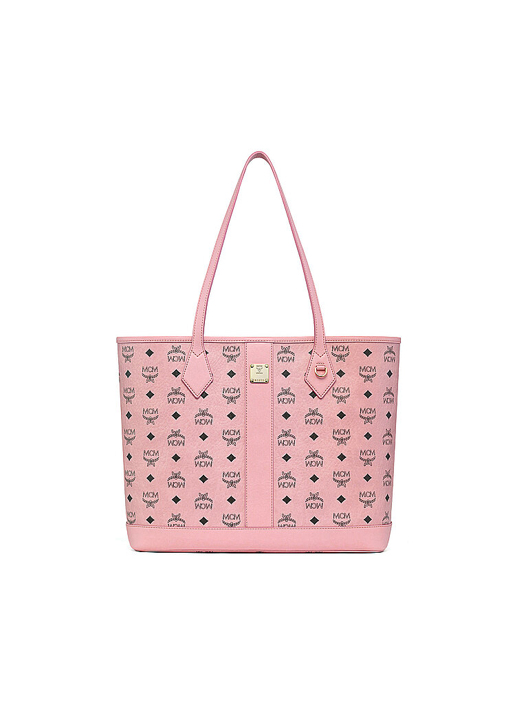MCM Liz Medium Shopper Soft Pink 5