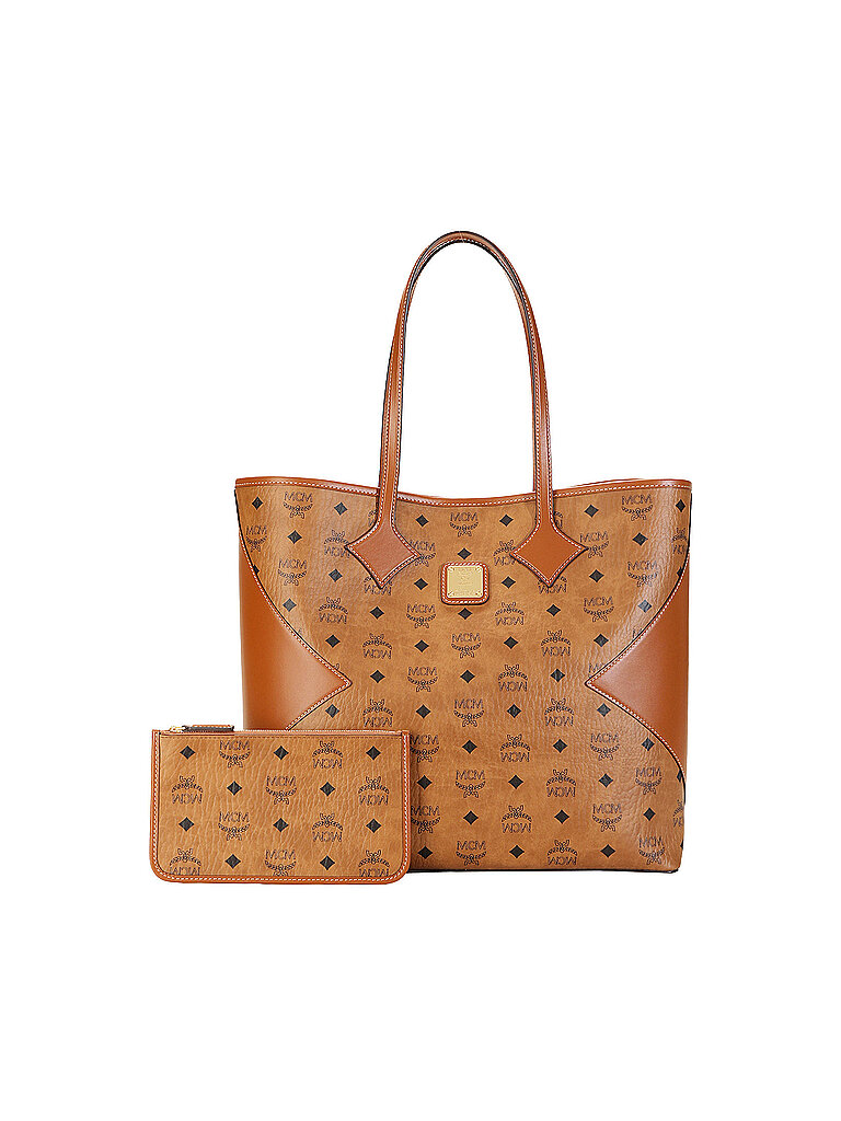 MCM Dia VI Large Shopper Bag Light Brown 3