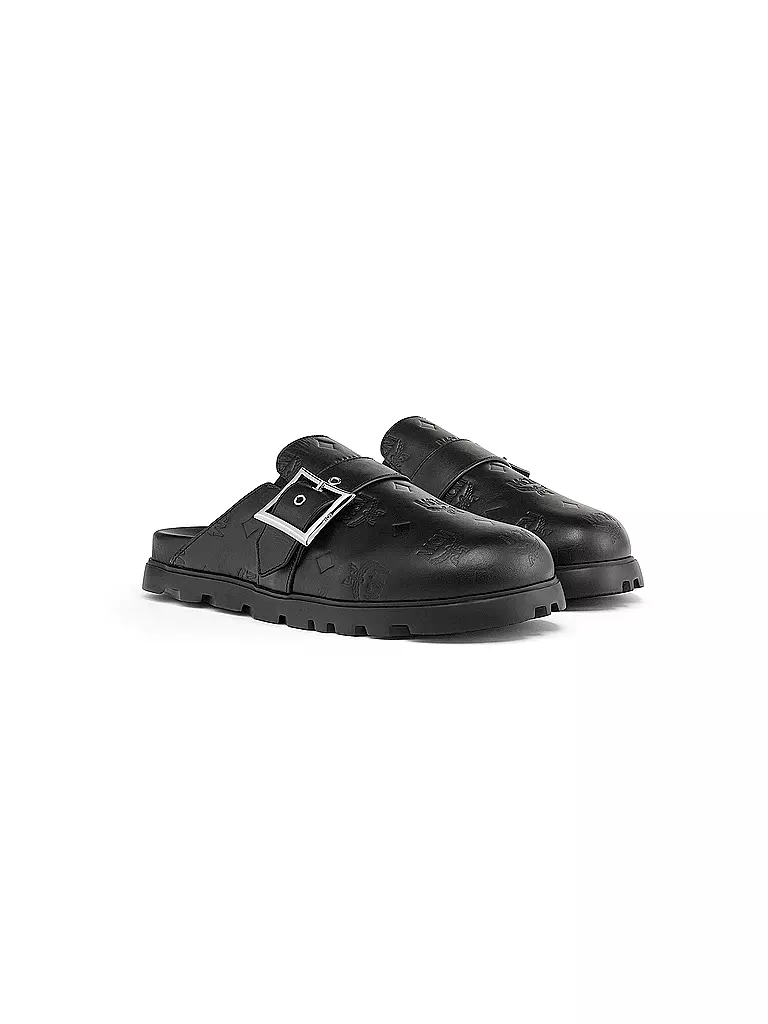 MCM | Chaussures en cuir - Mules | schwarz