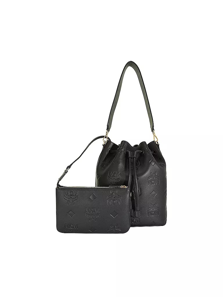 MCM | Ledertasche - Bucket Bag DESSAU Medium  | Noir