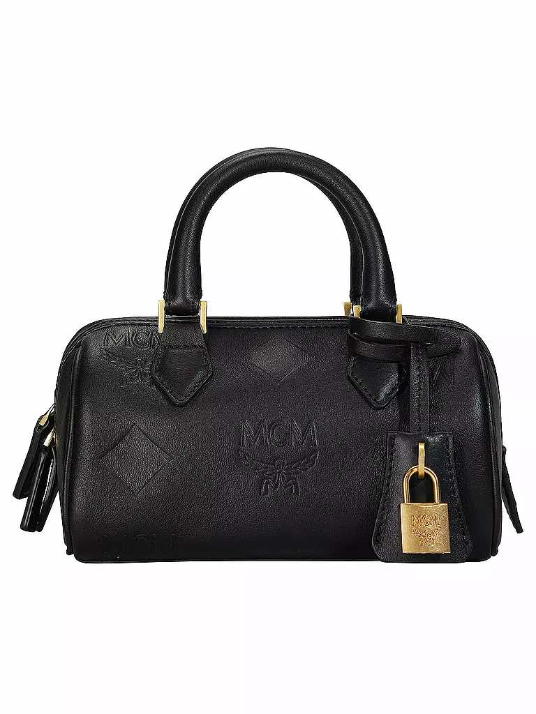 MCM | Ledertasche - Henkeltasche ELLA Small | Noir
