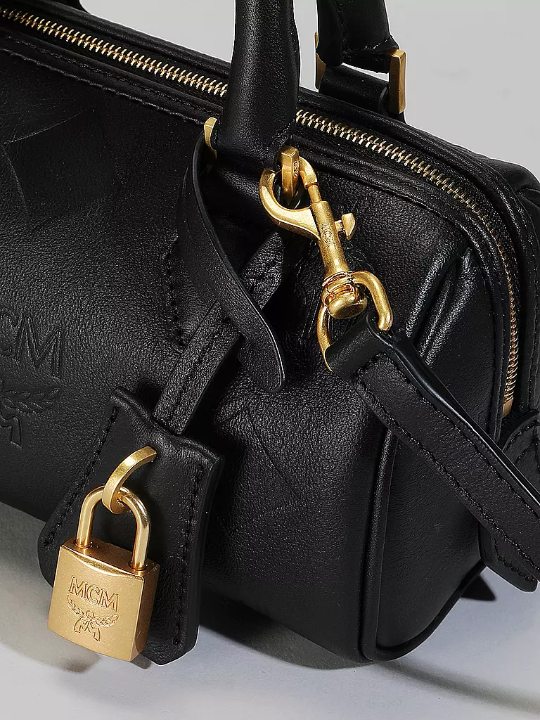MCM | Ledertasche - Henkeltasche ELLA Small | Noir