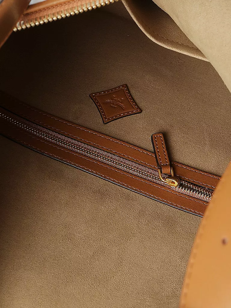 MCM | Ledertasche - Hobo AREN Large  | Blanc