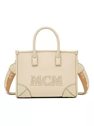 MCM | Ledertasche - Tote Bag MÜNCHEN MINI | Crème