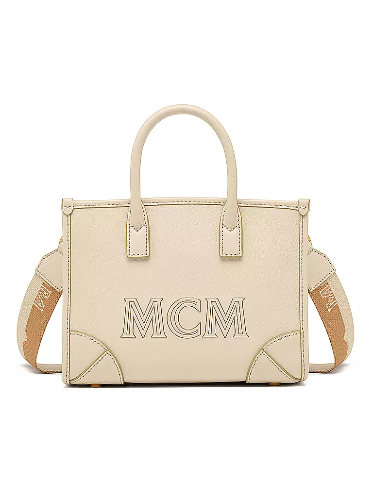 MCM | Ledertasche - Tote Bag MÜNCHEN MINI | Crème