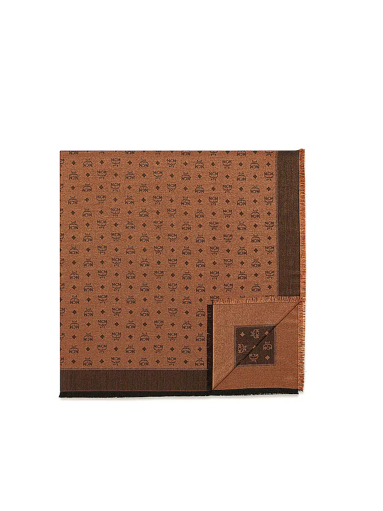 MCM | Nom du produit : Écharpe
Marque : MCM
Couleur : marron
Catégories : Mode, Femme

Matériau : Laine
Motif : Imprimé, Logo
Style : Tendance
Détails : Franges | Marron