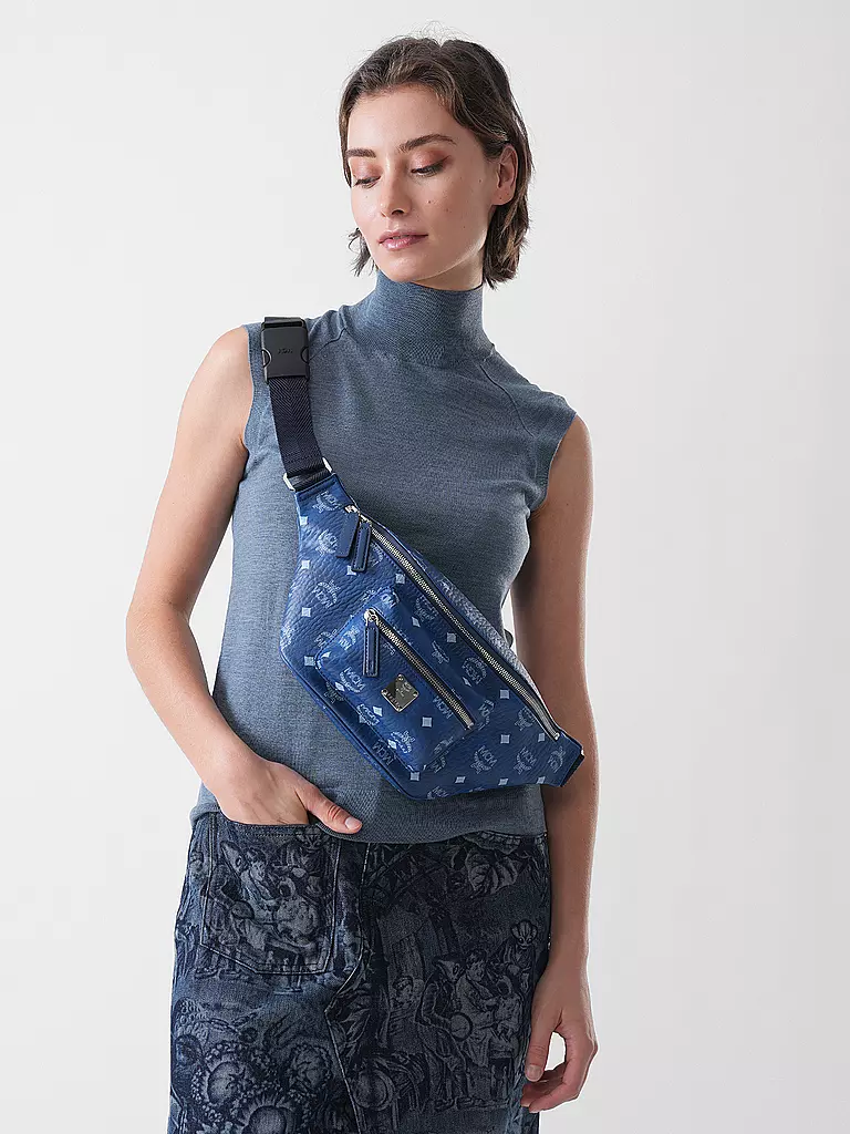 MCM | Sac banane FURSTEN | Bleu