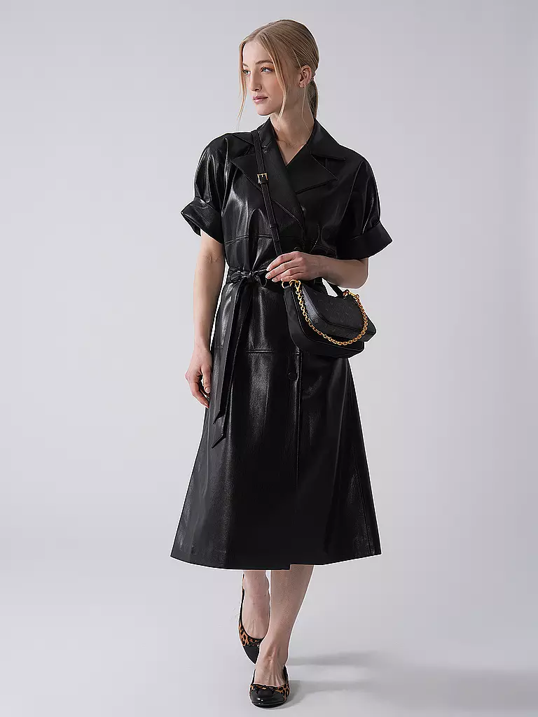 MCM | Sac en cuir - Sac bandoulière AREN Small | schwarz