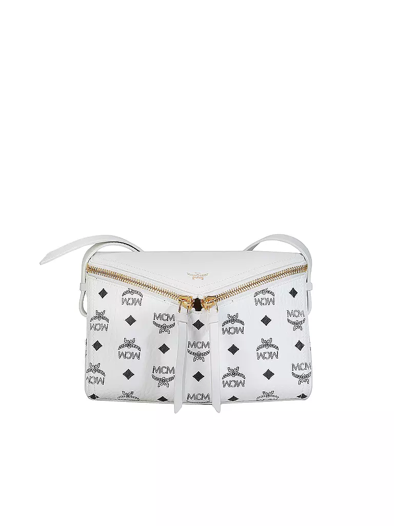MCM | Sac en cuir - Sac bandoulière DIAMANT Small | Blanc