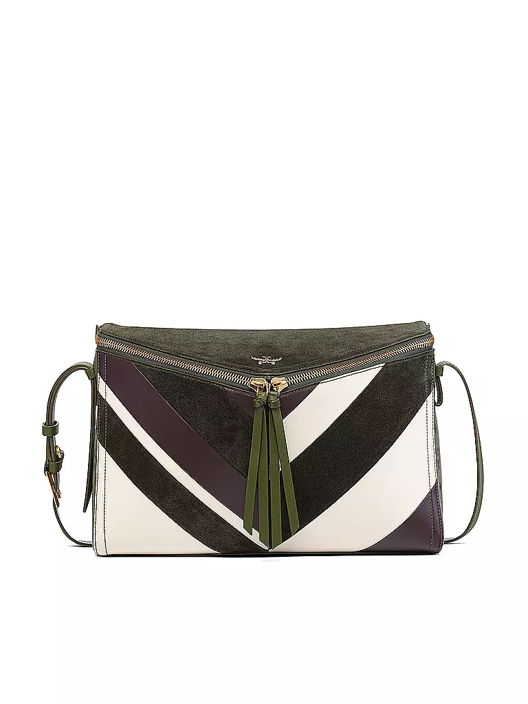 MCM | Sac en cuir - Sac bandoulière DIAMOND Medium | Olive