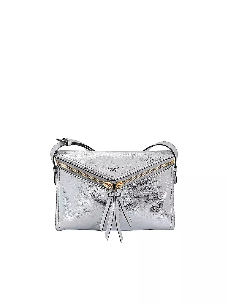 MCM | Sac en cuir - Sac bandoulière DIAMOND Small | silber