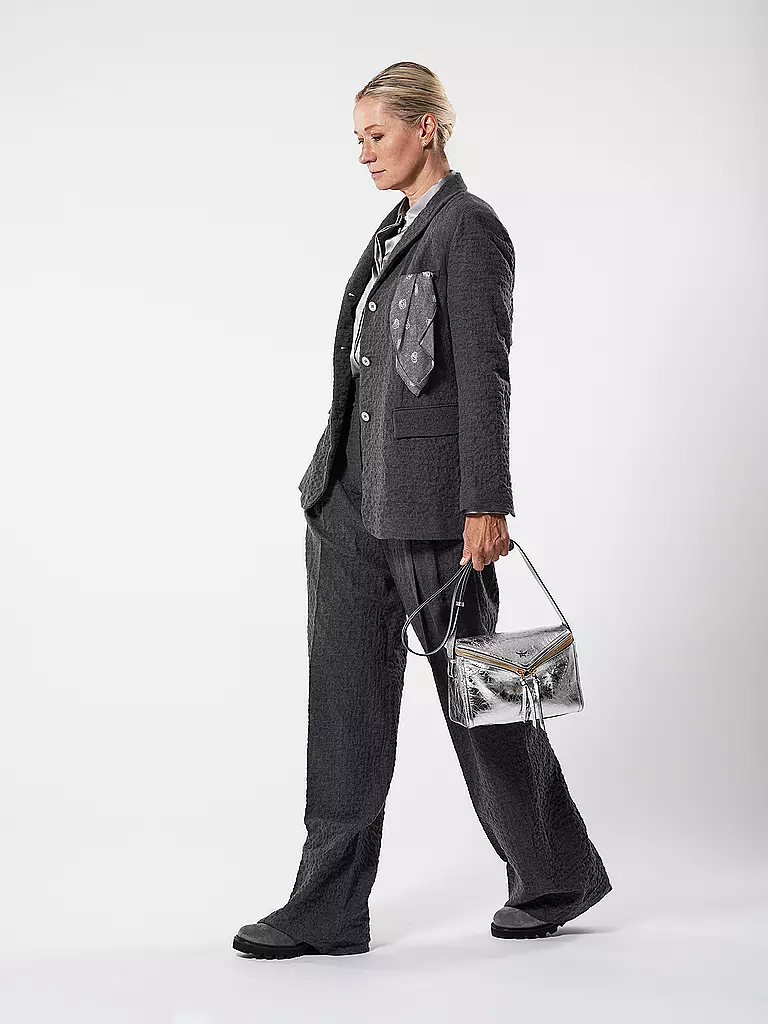 MCM | Sac en cuir - Sac bandoulière DIAMOND Small | silber