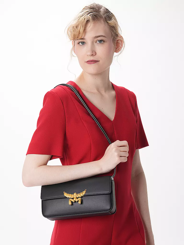 MCM | Sac en cuir - Sac bandoulière HIMMEL Small | schwarz