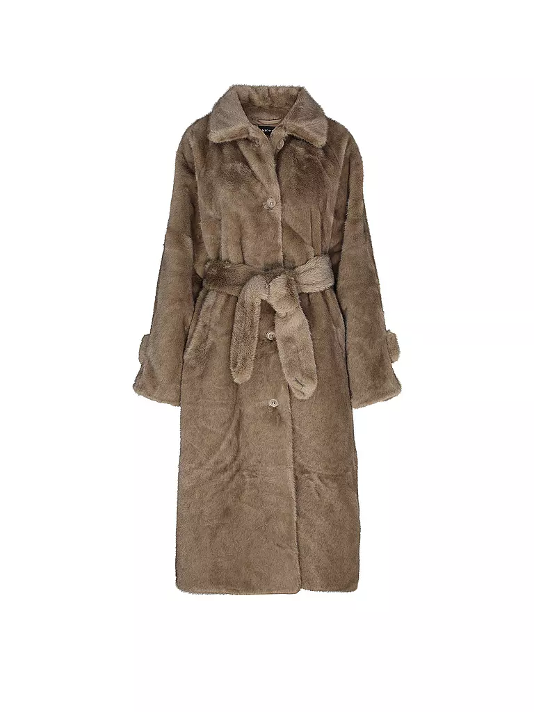 MEOTINE | Manteau en fausse fourrure | Marron clair