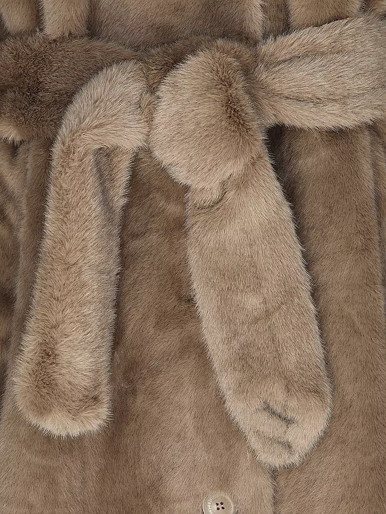MEOTINE | Manteau en fausse fourrure | Marron clair