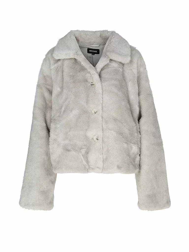 MEOTINE | Veste aspect fourrure | Gris clair