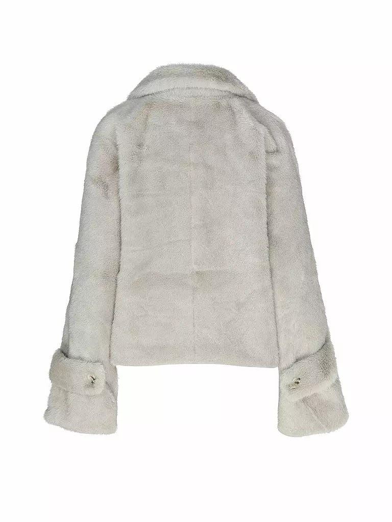 MEOTINE | Veste aspect fourrure | Gris clair