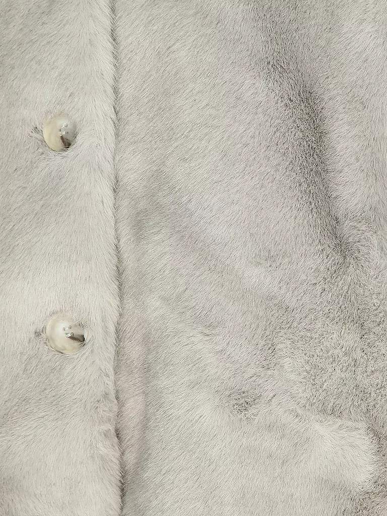MEOTINE | Veste aspect fourrure | Gris clair