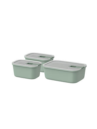 MEPAL | Ensemble de boîtes de conservation 3 pièces EASYCLIP 2X450ml/1L Sauge Nordique