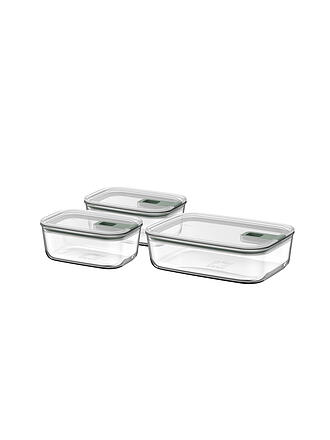 MEPAL | Set de boîtes de conservation en verre 3 pièces EASYCLIP 2X700ml/1,5L Verre /Nd. Sauge