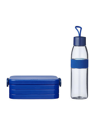 MEPAL | Boîte à goûter avec bouteille d'eau 2 pièces Vivid Blue