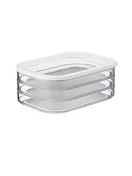 MEPAL | Boîtes à charcuterie pour réfrigérateur avec 3 couches Blanc | Transparent