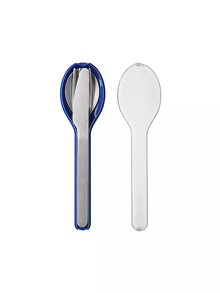 MEPAL | Ensemble de couverts ELLIPSE 3 pièces Vivid Blue | Bleu foncé