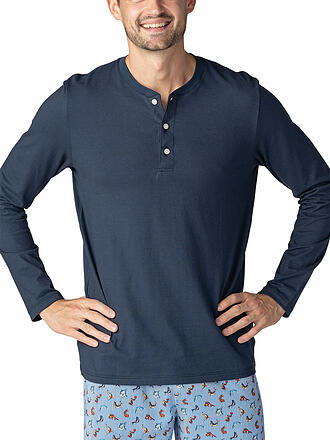 MEY | Haut de pyjama à manches longues yacht blue