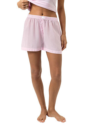 MEY | Shorts de pyjama COTTON STRIPES rose tendre