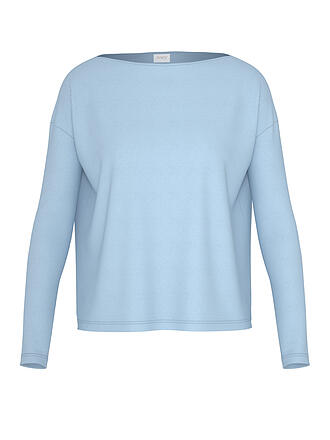 MEY | Pyjama Manches Longues CASUAL RIB bleu poudré