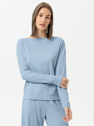 MEY | Pyjama Manches Longues CASUAL RIB bleu poudré
