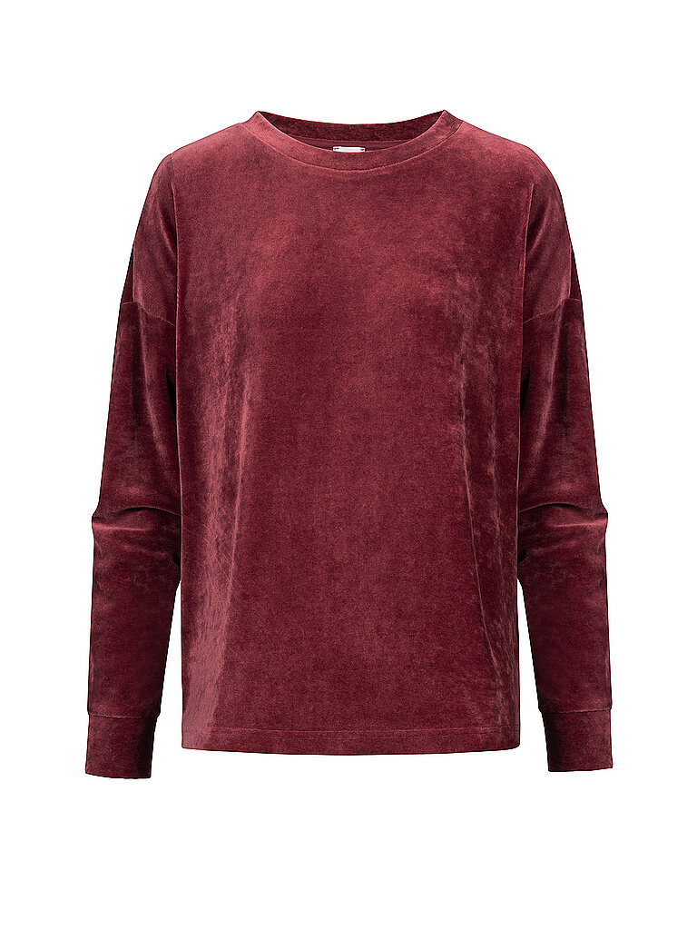 MEY Sweat de détente VELVET DREAM rouge foncé | XL