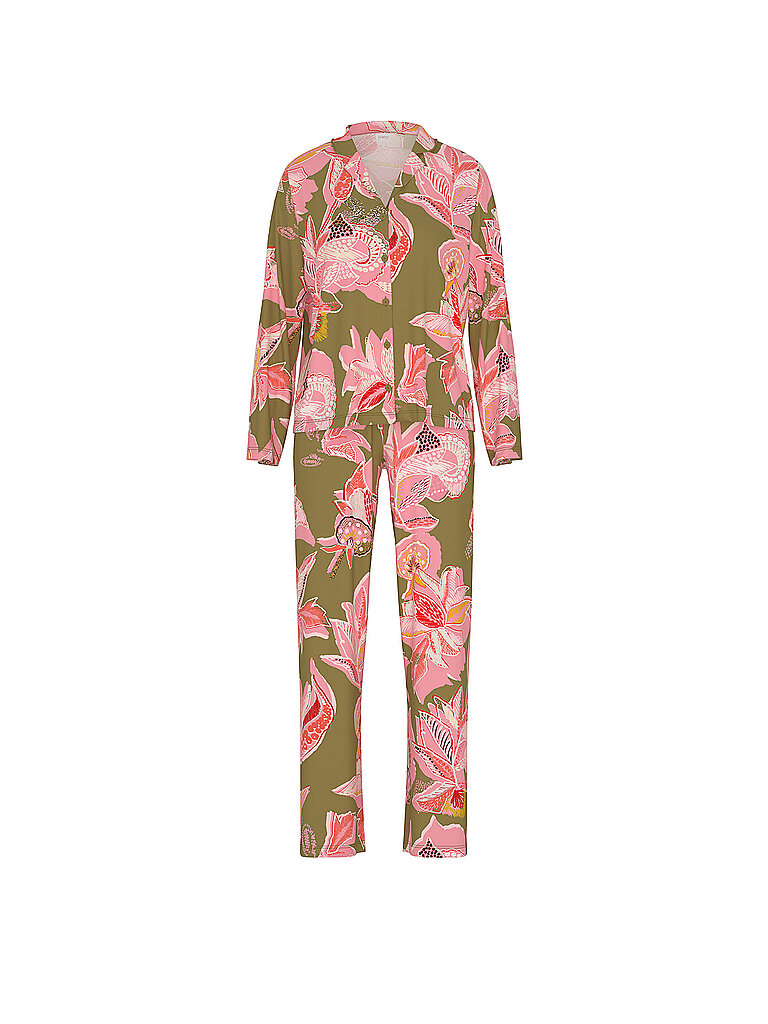 Pyjama FLOWER WHIRL golden fern olive XL