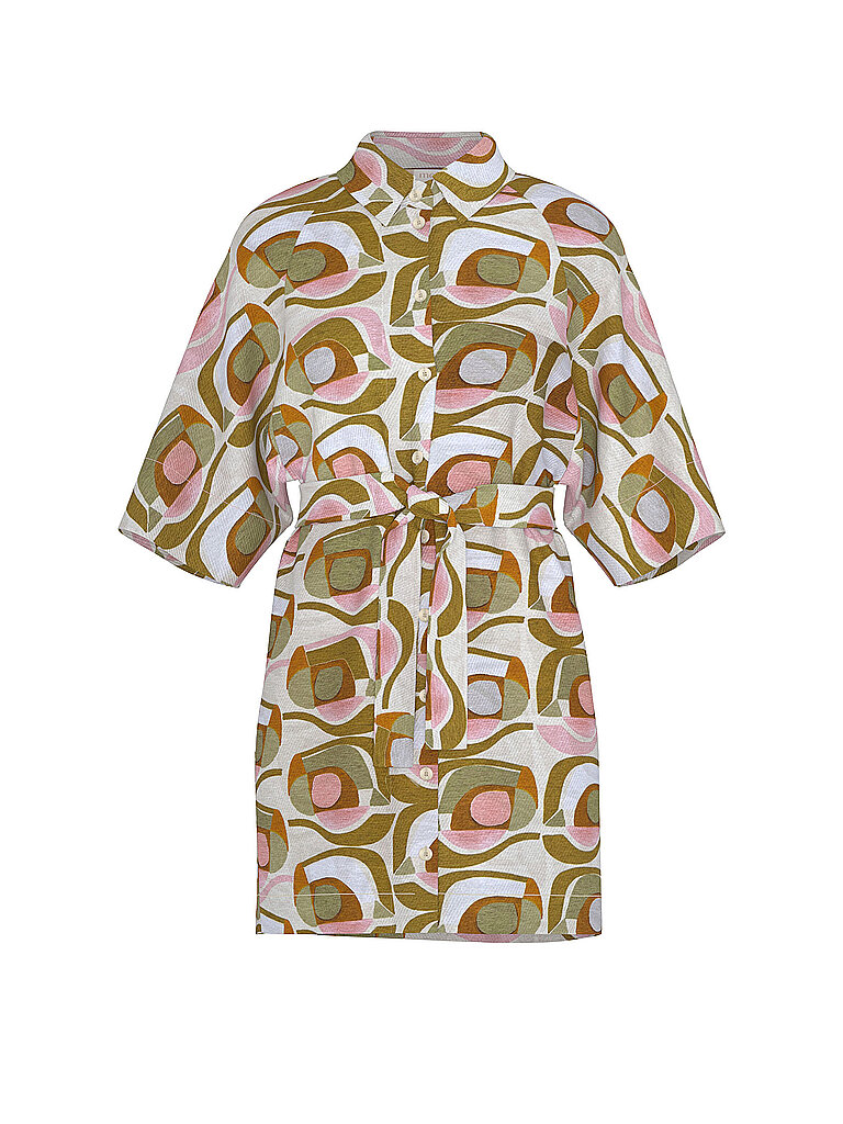 Nachthemd - Sleepshirt NOSTALGIC GEO lait d'amande beige S