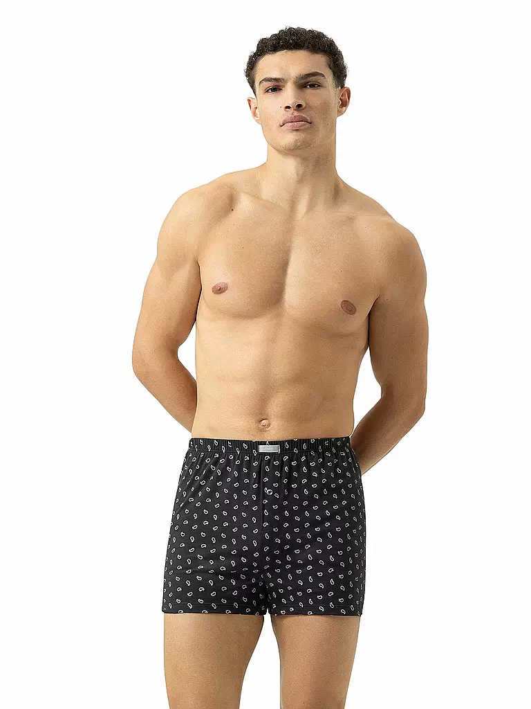 MEY | Boxershorts gris lave | dunkelblau