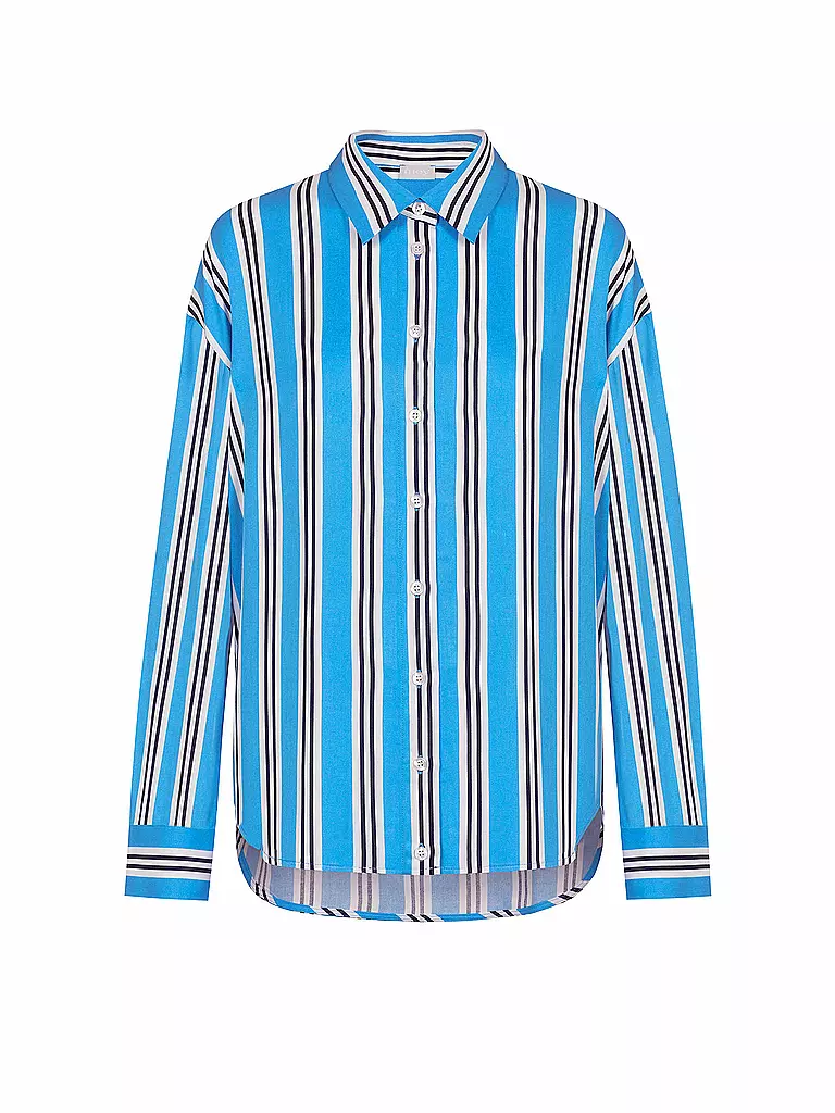 MEY | Chemise à manches longues CALMING STRIPES | Bleu clair